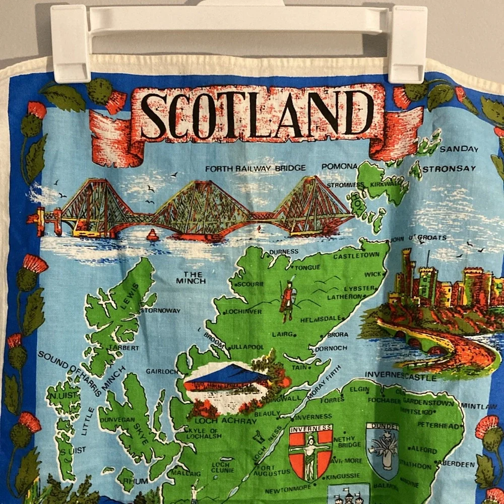 Scotland map wall tapestry
